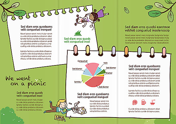 식물 템플릿 편집 표지디자인 북디자인 여자 남자 내지 어린이 리플렛 백그라운드 북커버 3단접지 그래프 나뭇잎 소녀 소년 팜플렛 두명 눕기 소풍 공책 그림 어린이만 이미지템플릿 AI파일 잎 모션 문구용품 사람 야외활동 파일형식 벡터