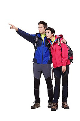 포토 JPG 스튜디오촬영 전신 서양인 외국인 백인 해외기획촬영 커플 여자 남자 2013년태국 배낭 모션 실내 아웃도어 서기 사람 손짓 성인 두명 30대 트래킹 가리킴 장년만 성인만 국내포토 가방 관계 레저 인종 내부 장년 파일형식