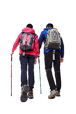 포토 JPG 스튜디오촬영 전신 서양인 외국인 백인 해외기획촬영 커플 여자 남자 2013년태국 배낭 모션 지팡이 실내 아웃도어 서기 사람 성인 두명 뒷모습 30대 걷기 트래킹 막대기 장년만 성인만 국내포토 뷰포인트 가방 관계 레저 인종 내부 장년 파일형식