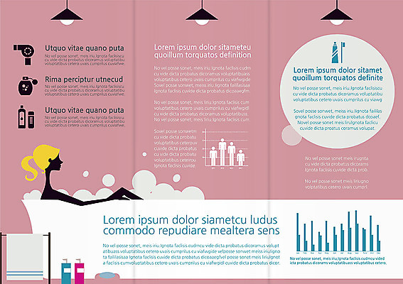 템플릿 편집 우먼라이프 표지디자인 북디자인 여자 내지 리플렛 백그라운드 북커버 3단접지 그래프 조명 사람모양 욕조 한명 사람 팜플렛 성인 라이프 옆모습 수건 위생용품 목욕 거품 칫솔 드라이어 치약 여자만 여자한명만 성인여자만 성인만 이미지템플릿 AI파일 모양 1 라이프스타일 뷰포인트 생활용품 생활 청결 미용용품 파일형식 벡터