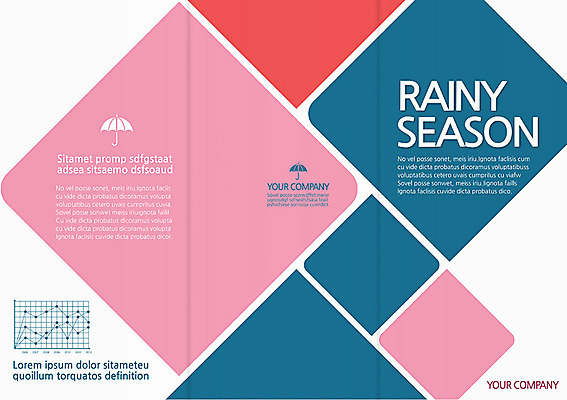 템플릿 편집 표지디자인 북디자인 표지 리플렛 백그라운드 북커버 우산 3단접지 그래프 날씨 팜플렛 사람없음 비 이미지템플릿 AI파일 자연요소 파일형식 벡터