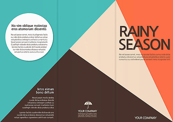 템플릿 편집 표지디자인 북디자인 표지 리플렛 백그라운드 북커버 우산 3단접지 날씨 팜플렛 사람없음 비 이미지템플릿 AI파일 자연요소 파일형식 벡터