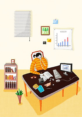 PSD 여자 안경 일러스트 창문 탁자 실내 한명 사람 상반신 성인 컴퓨터 턱괴기 계산기 표 재테크 싱글 가계부 여자만 여자한명만 성인여자만 성인만 국내일러스트 1 잡화 가구 모션 그래프 문구용품 내부 금융 전자제품 장비 파일형식