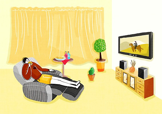 전신 PSD 남자 음료 일러스트 창문 탁자 한명 사람 앉기 성인 소파 텔레비전 스피커 마시기 커튼 영화 싱글 남자만 남자한명만 성인남자만 성인만 국내일러스트 1 음향기기 가구 의자 모션 문화예술 전자제품 파일형식