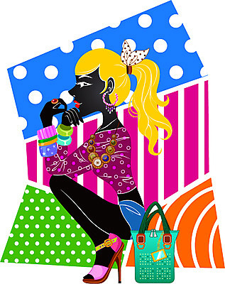 전신 여자 패션 구두 패턴 일러스트 장신구 한명 사람 앉기 성인 쇼핑 활발 자신감 화려 여자만 여자한명만 성인여자만 성인만 국내일러스트 AI파일 1 감정 신발 컨셉 무늬 모션 파일형식 벡터