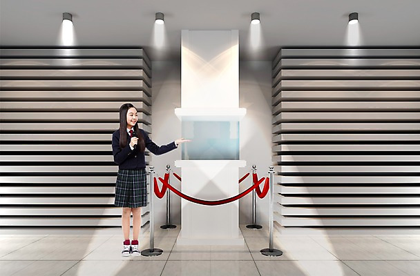 전신 PSD 편집이미지 학생 여학생 여자 청소년 조명 설명 한명 미소 사람 옆모습 10대 3D 전시 디지털합성 마이크 합성 전시실 여자만 여자한명만 십대만 십대여자만 십대여자한명만 이미지편집 편집3D 1 뷰포인트 음향기기 모션 표정 전시회 파일형식