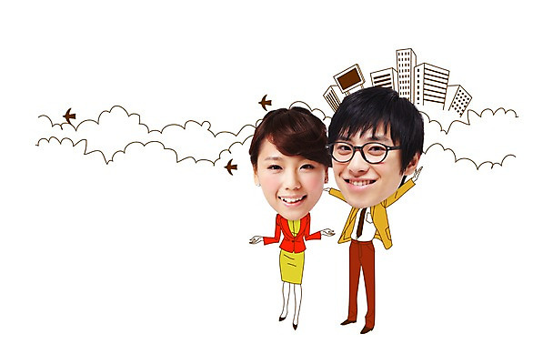 전신 PSD 구름 편집이미지 캐릭터 여자 남자 비즈니스 조류 포토일러 미소 사람 정장 빌딩 성인 두명 앞모습 한국인 비즈니스맨 비즈니스우먼 인물미니어처 광고편집 SD캐릭터 성인만 이미지편집 자연요소 동물 옷 뷰포인트 표정 동양인 건물 미니어처 직장인 파일형식