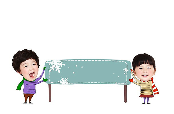 전신 PSD 편집이미지 캐릭터 계절 여자 남자 어린이 겨울 포토일러 프레임 서기 사람 동양인 소녀 소년 두명 목도리 팻말 한국인 합성 인물미니어처 광고편집 SD캐릭터 어린이만 이미지편집 잡화 모션 인종 미니어처 파일형식