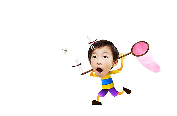 전신 PSD 편집이미지 캐릭터 남자 어린이 포토일러 한명 사람 동양인 소년 앞모습 한국인 잡기 잠자리 합성 인물미니어처 곤충채집 광고편집 채집망 SD캐릭터 남자만 남자한명만 어린이만 소년만 소년한명만 이미지편집 1 뷰포인트 곤충 모션 인종 미니어처 수집 파일형식