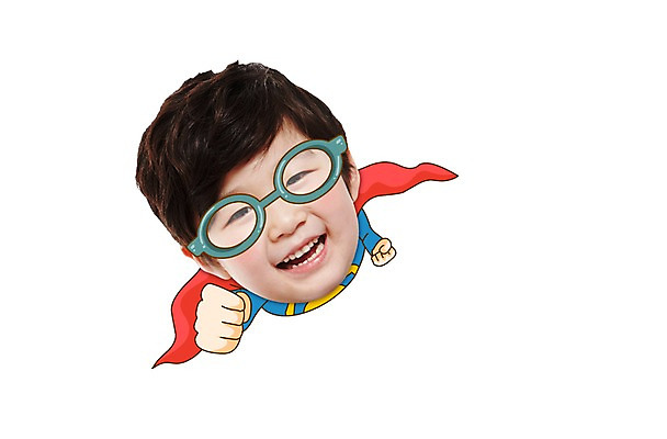 PSD 편집 편집이미지 캐릭터 남자 안경 어린이 포토일러 한명 웃음 사람 동양인 소년 상반신 한국인 합성 인물미니어처 광고편집 슈퍼맨 SD캐릭터 남자만 남자한명만 어린이만 소년만 소년한명만 이미지편집 1 잡화 표정 인종 미니어처 영웅 파일형식