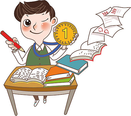 어린이교육 교육 남자 어린이 일러스트 한명 사람 책 우승 책상 금메달 남자만 남자한명만 어린이만 소년만 소년한명만 국내일러스트 AI파일 1 가구 최고 메달 파일형식 벡터