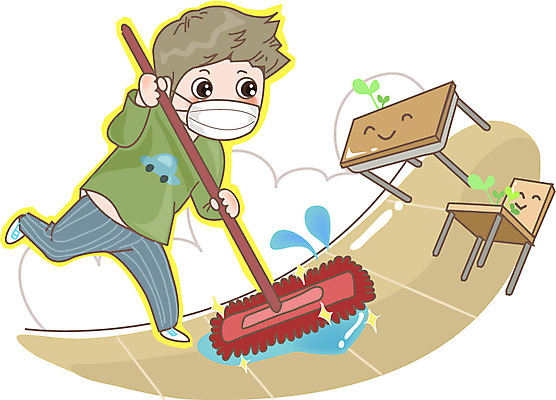 어린이교육 교육 남자 어린이 의자 일러스트 교실 한명 사람 청소 책상 걸레질 남자만 남자한명만 어린이만 소년만 소년한명만 국내일러스트 AI파일 1 가구 학교 파일형식 벡터