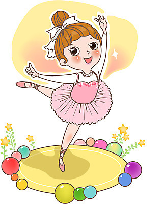 여자 어린이교육 교육 어린이 포즈 일러스트 한명 사람 발레 발레복 여자만 여자한명만 어린이만 소녀만 소녀한명만 국내일러스트 AI파일 1 옷 춤 파일형식 벡터