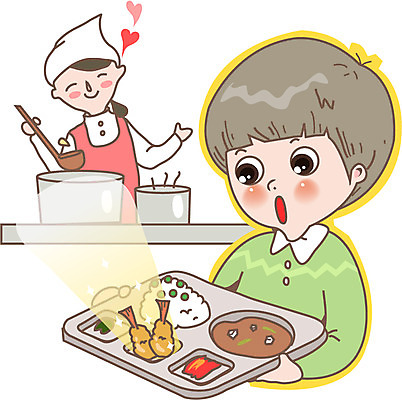 여자 어린이교육 교육 남자 어린이 음식 일러스트 사람 두명 식판 급식 영양사 어린이만 국내일러스트 AI파일 파일형식 벡터