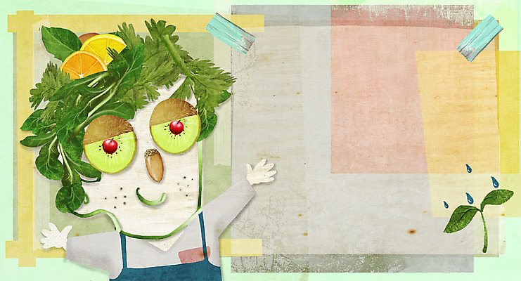 PSD 계절 얼굴 음식 백그라운드 채소 과일 일러스트 프레임 키위 사람없음 새싹 봄 피규어 표현 나물 국내일러스트 식물 신체부위 미니어처 파일형식