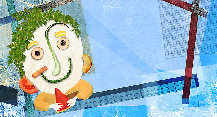 PSD 얼굴 음식 백그라운드 채소 과일 일러스트 여름음식 수박 프레임 사람없음 여름 피규어 표현 파 제철음식 제철과일 국내일러스트 계절 신체부위 미니어처 제철 파일형식 여름_계절