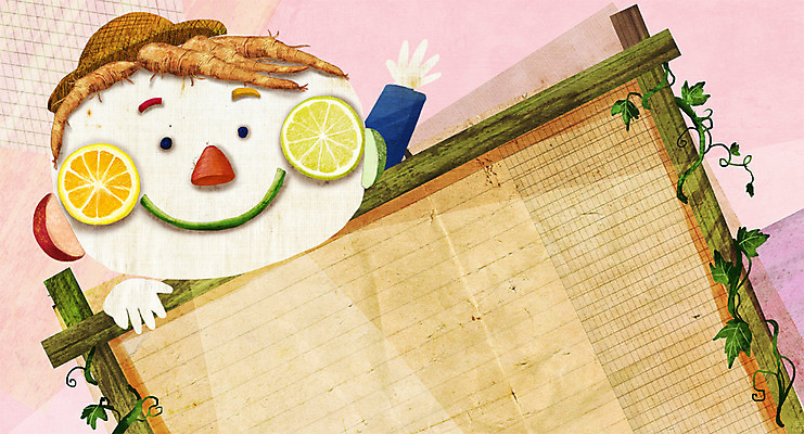 PSD 얼굴 음식 백그라운드 채소 오렌지 과일 일러스트 프레임 사람없음 피규어 표현 더덕 국내일러스트 신체부위 미니어처 파일형식