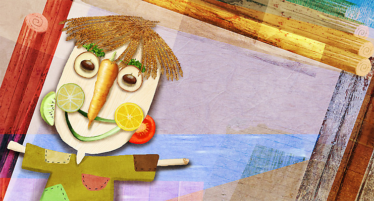 PSD 얼굴 음식 백그라운드 채소 과일 일러스트 프레임 사람없음 당근 피규어 벼 표현 허수아비 국내일러스트 농업 곡류 뿌리채소 신체부위 미니어처 파일형식