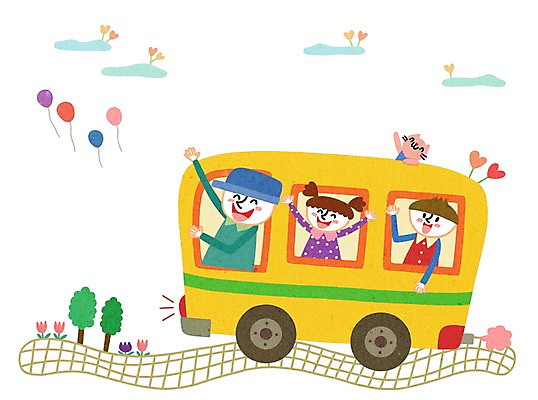 PSD 여자 어린이교육 교육 남자 어린이 일러스트 버스 사람 세명 스쿨버스 즐거움 어린이만 국내일러스트 감정 육상교통 대중교통 파일형식