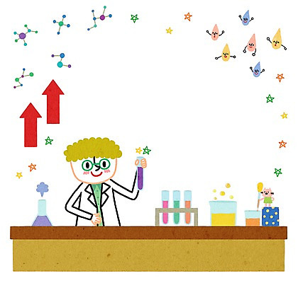 PSD 어린이교육 교육 남자 어린이 과학 일러스트 실험기구 실험 한명 사람 즐거움 시험관 남자만 남자한명만 어린이만 소년만 소년한명만 국내일러스트 1 감정 파일형식