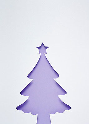 포토 JPG 스튜디오촬영 모양 종이 컬러 배경화면 백그라운드 실내 사람없음 크리스마스트리 보라색 페이퍼아트 오브젝트 종이공예 국내포토 크리스마스 내부 공예 파일형식