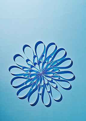 포토 JPG 스튜디오촬영 모양 꽃 종이 컬러 배경화면 백그라운드 실내 사람없음 파란색 페이퍼아트 오브젝트 종이공예 국내포토 식물 내부 공예 파일형식