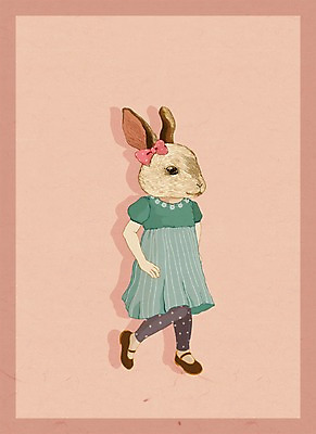 전신 PSD 동물 옷 여자 패션 어린이 일러스트 의인화 한명 서기 사람 소녀 토끼 특별함 여자만 여자한명만 어린이만 소녀만 소녀한명만 국내일러스트 1 컨셉 포유류 모션 반려동물 파일형식