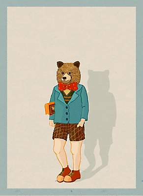 전신 PSD 동물 옷 패션 남자 어린이 일러스트 곰 의인화 한명 서기 사람 소년 특별함 남자만 남자한명만 어린이만 소년만 소년한명만 국내일러스트 1 컨셉 포유류 모션 파일형식