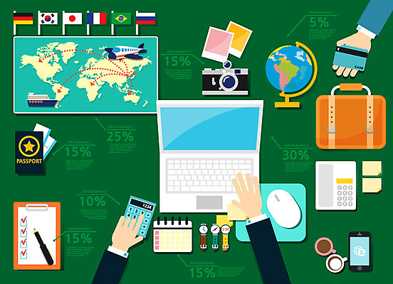 여행 세계지도 일러스트 통계 수치 그래프 종류 사람 두명 신체부위 노트북 숫자 자료 인포그래픽 옵션 여행용품 서류판 국내일러스트 AI파일 문자 지도 전자제품 세계 사무용품 오브젝트 파일형식 벡터