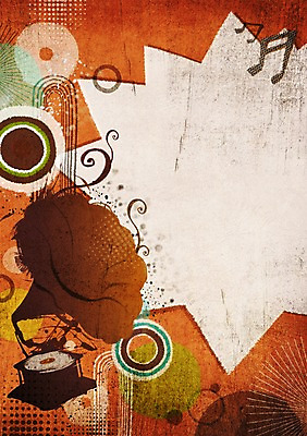 PSD 음악 백그라운드 무늬 음표 일러스트 프레임 사람없음 레코드 원형 팝아트 턴테이블 국내일러스트 도형 기호 문화예술 음반 그림 파일형식