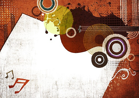 도형 PSD 음악 백그라운드 연주 음표 일러스트 프레임 사람없음 기타 원형 팝아트 국내일러스트 기호 현악기 문화예술 그림 파일형식