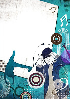 도형 PSD 실루엣 음악 백그라운드 무늬 음표 일러스트 프레임 사람 두명 물방울무늬 춤 원형 비보이 팝아트 국내일러스트 기호 문화예술 촬영기법 그림 파일형식