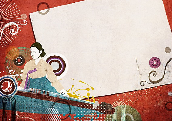 도형 PSD 여자 악기 백그라운드 연주 일러스트 프레임 국악 한명 사람 앉기 상반신 원형 한복 팝아트 가야금 여자만 여자한명만 전통프레임 국내일러스트 1 한국전통 전통 음악 모션 현악기 국악기 전통의상 그림 파일형식