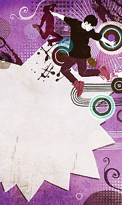 전신 도형 PSD 남자 실루엣 음악 백그라운드 무늬 일러스트 프레임 사람 두명 물방울무늬 춤 원형 비보이 팝아트 남자만 국내일러스트 문화예술 촬영기법 그림 파일형식