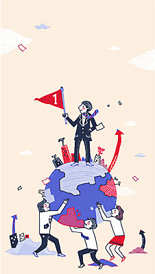 전신 여자 남자 화살표 일러스트 회사 비즈니스 협력 함께함 서기 사람 여러명 성인 지구본 글로벌비즈니스 깃발 우승 도움 직장인 리더 성인만 들어올리기 국내일러스트 AI파일 직업 다수 컨셉 모션 글로벌 최고 파일형식 벡터