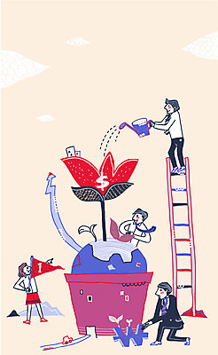 전신 1 여자 남자 꽃 화분 일러스트 비즈니스 사다리 협력 함께함 사람 여러명 상반신 성인 달러 깃발 도움 비즈니스맨 비즈니스우먼 물주기 이익 성인만 국내일러스트 AI파일 식물 다수 컨셉 돈 모션 도구 직장인 파일형식 벡터