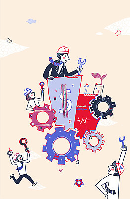 여자 남자 일러스트 비즈니스 협력 함께함 사람 빌딩 여러명 성인 건물 달러 도구 우승 도움 비즈니스맨 비즈니스우먼 안전모 톱니바퀴 순위 성인만 국내일러스트 AI파일 건축물 다수 컨셉 돈 최고 직장인 헬멧 안전장비 파일형식 벡터