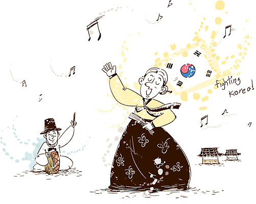 여자 남자 음악 음표 일러스트 성공 국악 국악인 사람 성인 두명 파이팅 기쁨 자신감 국기 목표 태극기 한복 북 열정 소리꾼 판소리 성인만 국내일러스트 AI파일 한국전통 전통 기호 감정 컨셉 모션 문화예술 타악기 전통의상 전통공연 파일형식 벡터