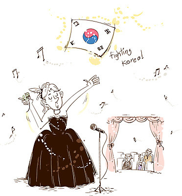 직업 드레스 여자 남자 음악 음표 일러스트 노래 성공 한국 사람 여러명 성인 파이팅 기쁨 무대 커튼 자신감 국기 목표 군중 태극기 마이크 열정 소프라노 오페라 성인만 국내일러스트 AI파일 기호 옷 감정 아시아 음향기기 다수 컨셉 모션 문화예술 파일형식 벡터