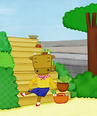 주간 전신 PSD 나무 동물 캐릭터 한마리 여자 화분 일러스트 의인화 앉기 사람없음 야외 담장 계단 스카프 고통 소 질병 장바구니 관절염 아줌마 여자만 일러캐릭터 자연요소 식물 1 감정 중년 포유류 의학 모션 사람 쇼핑 바구니 목도리 주부 파일형식