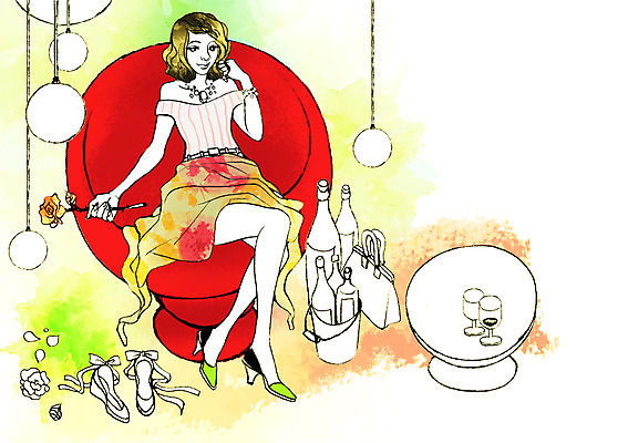 전신 PSD 우먼라이프 라이프스타일 여자 여유 구두 가방 일러스트 휴식 조명 실내 한명 미소 사람 앉기 성인 소파 장미 와인 여자만 여자한명만 성인여자만 성인만 국내일러스트 1 잡화 꽃 감정 신발 컨셉 의자 모션 주류 표정 내부 생활 파일형식