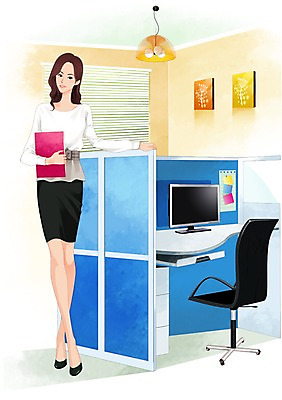 전신 PSD 여자 의자 일러스트 비즈니스 실내 한명 서기 들기 사람 정장 성인 컴퓨터 사무실 비즈니스우먼 자신감 계획 책상 문서 열정 파티션 현재 여자만 여자한명만 성인여자만 성인만 국내일러스트 1 옷 감정 가구 컨셉 모션 내부 전자제품 직장인 파일형식