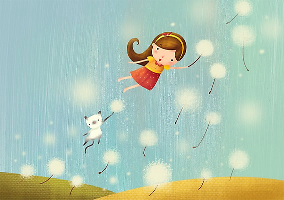 주간 PSD 식물 동물 한마리 긴머리 여자 꽃 어린이 일러스트 상상 한명 사람 소녀 야외 고양이 비행 머리띠 민들레 순수 언덕 어린이상상 민들레홀씨 여자만 여자한명만 어린이만 소녀만 소녀한명만 동심 국내일러스트 자연요소 1 헤어스타일 컨셉 장신구 포유류 반려동물 파일형식