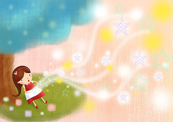 PSD 나무 긴머리 여자 별 어린이 일러스트 상상 한명 사람 앉기 소녀 잔디 야외 책 빛 독서 머리띠 순수 어린이상상 여자만 여자한명만 어린이만 소녀만 소녀한명만 동심 국내일러스트 자연요소 식물 1 헤어스타일 컨셉 장신구 모션 파일형식