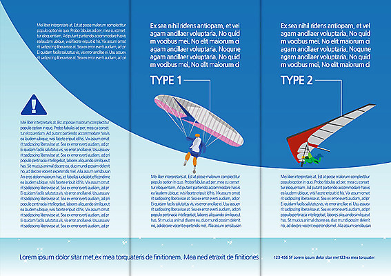 템플릿 편집 표지디자인 북디자인 내지 리플렛 백그라운드 북커버 3단접지 레저 팜플렛 두명 비행 느낌표 패러글라이딩 행글라이더 이미지템플릿 AI파일 기호 스포츠 사람 파일형식 벡터