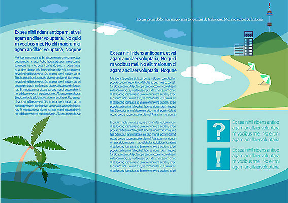 나무 식물 구름 템플릿 편집 표지디자인 건축물 북디자인 내지 리플렛 여행 백그라운드 북커버 3단접지 팜플렛 사람없음 야자수 탑 물음표 파라솔 느낌표 휴양지 이미지템플릿 AI파일 자연요소 기호 건축 장소 파일형식 벡터