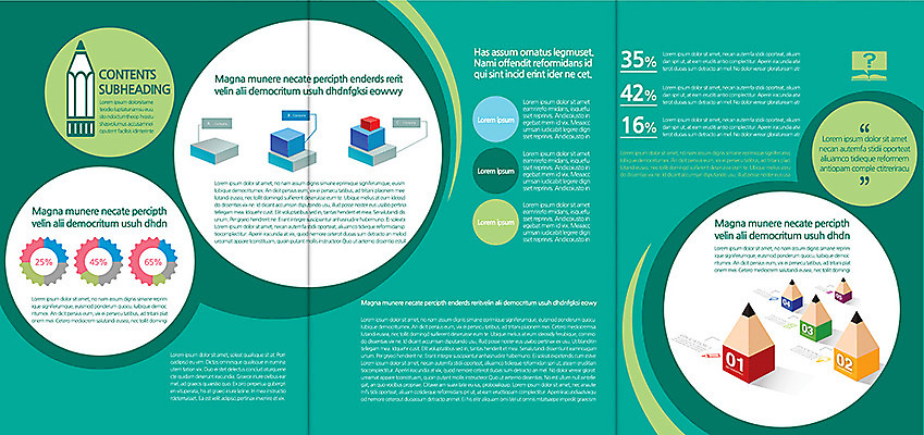 템플릿 편집 표지디자인 북디자인 교육 내지 리플렛 백그라운드 북커버 3단접지 그래프 팜플렛 사람없음 연필 블록 표 이미지템플릿 AI파일 학용품 필기구 파일형식 벡터