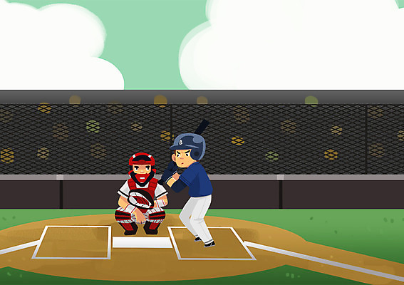 주간 PSD 모자 남자 스포츠 일러스트 운동선수 서기 사람 앉기 경기 야외 두명 경기장 야구 야구방망이 글로브 야구선수 야구글러브 헬멧 보호장비 열정 아시안게임 객석 국내일러스트 자연요소 잡화 감정 스포츠시설 모션 구기 장비 야구용품 글러브 파일형식