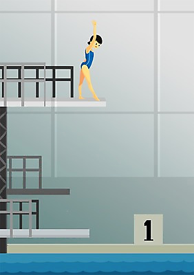 전신 PSD 여자 수영복 스포츠 일러스트 수영장 실내 서기 사람 경기 물 손들기 경기장 다이빙 열정 아시안게임 다이빙대 다이빙선수 여자만 국내일러스트 자연요소 옷 감정 스포츠시설 모션 운동선수 내부 수영 수중스포츠 파일형식