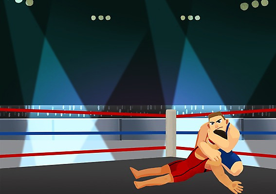 PSD 남자 스포츠 일러스트 운동선수 실내 사람 경기 두명 경기장 열정 레슬링 아시안게임 레슬링선수 국내일러스트 감정 스포츠시설 내부 격투기 파일형식